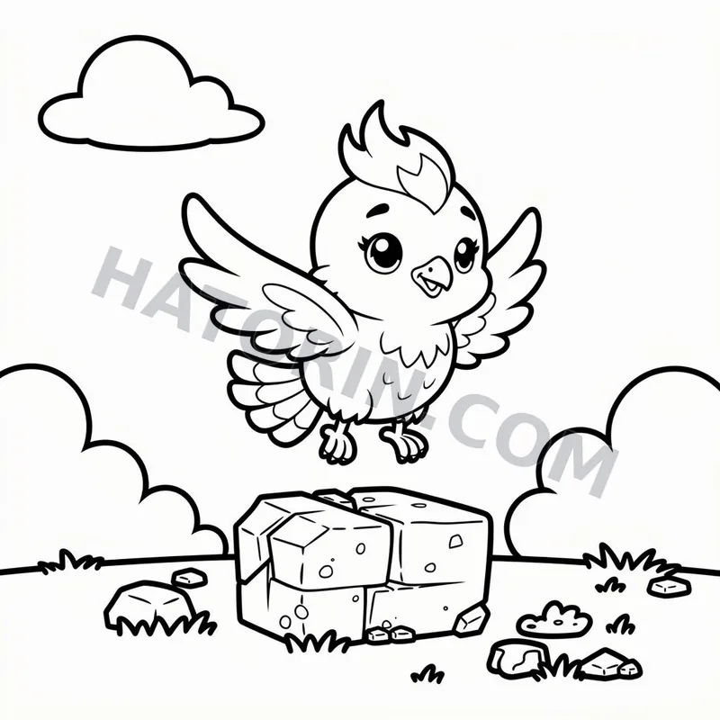 Easy Fantasy Creatures coloring page preview 2