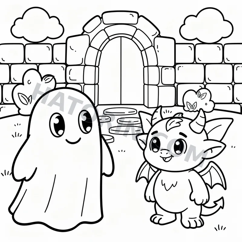 Easy Fantasy Creatures coloring page preview 3
