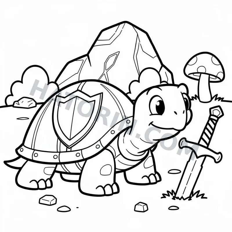 Easy Fantasy Creatures coloring page preview 4