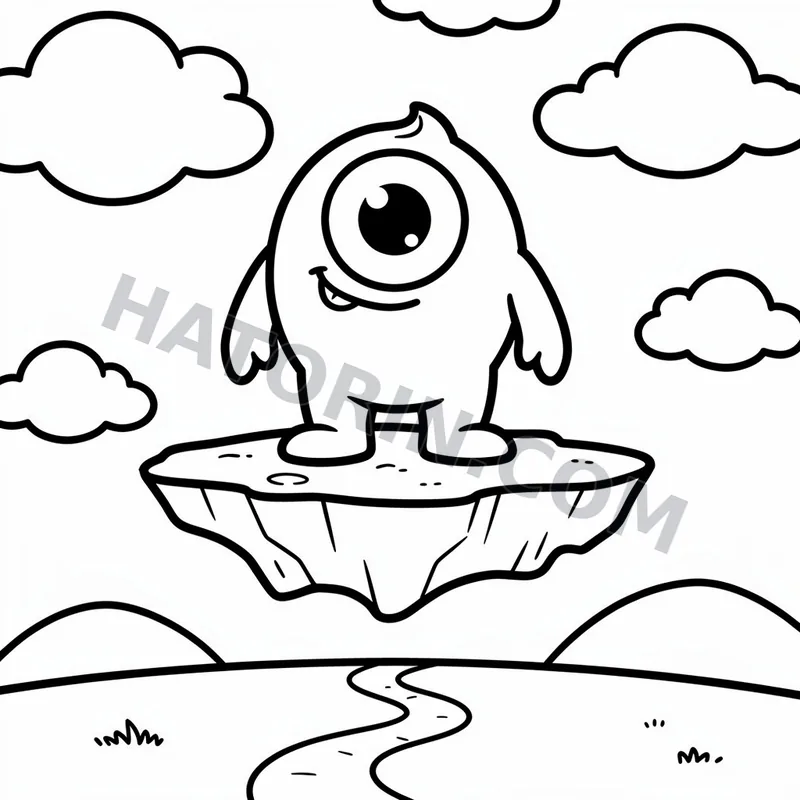 Easy Fantasy Creatures coloring page preview 5