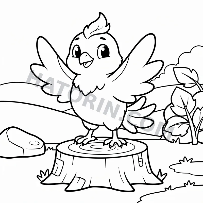 Easy Fantasy Creatures coloring page preview 7
