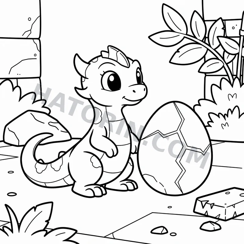 Easy Fantasy Creatures coloring page preview 9