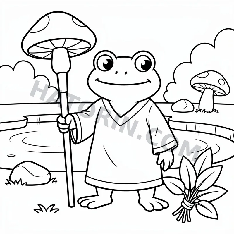Easy Fantasy Heroes coloring page preview 4