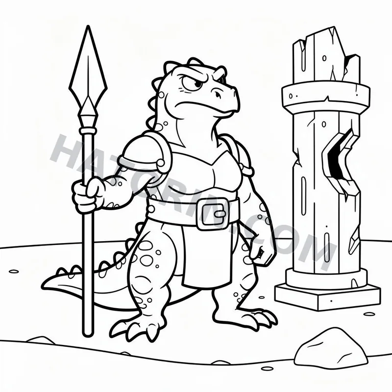 Easy Fantasy Villains coloring page preview 6