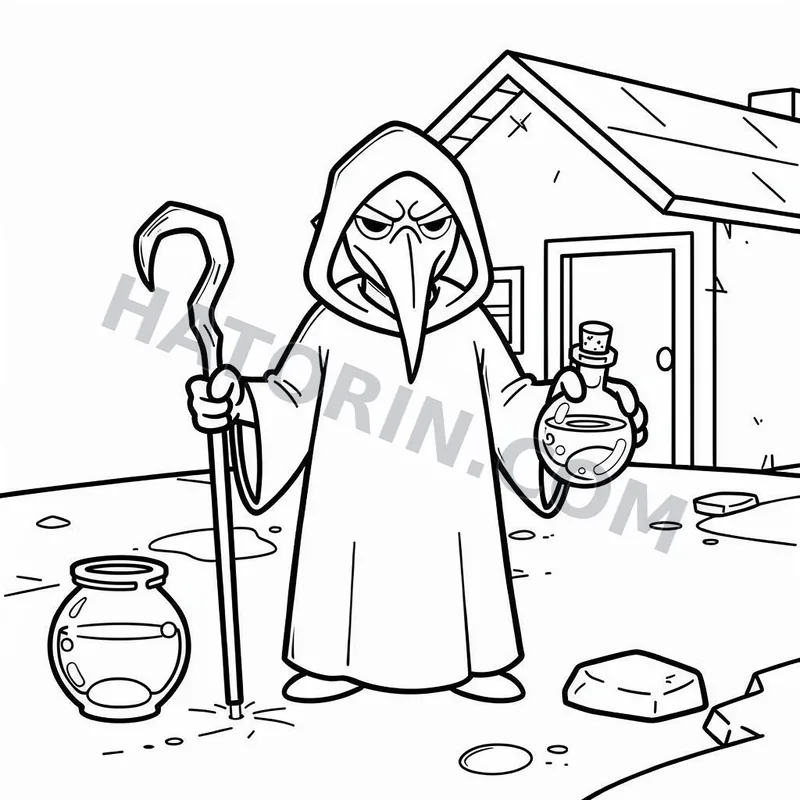Easy Fantasy Villains coloring page preview 7