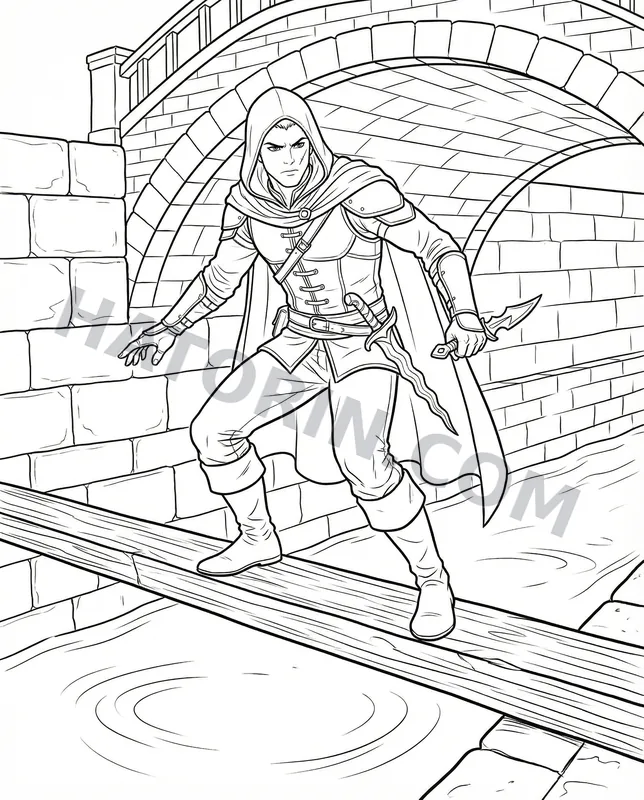Fantasy Heroes coloring page preview 5