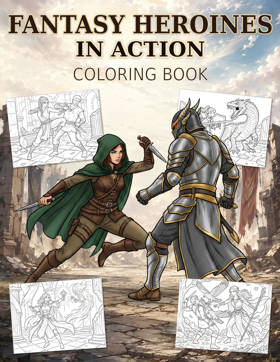 Fantasy Heroines in Action cover